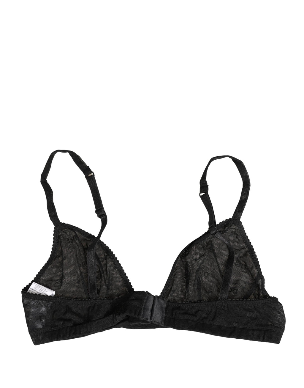 Dolce & Gabbana Black Nylon Stretch Soft Cup Brassiere Underwear