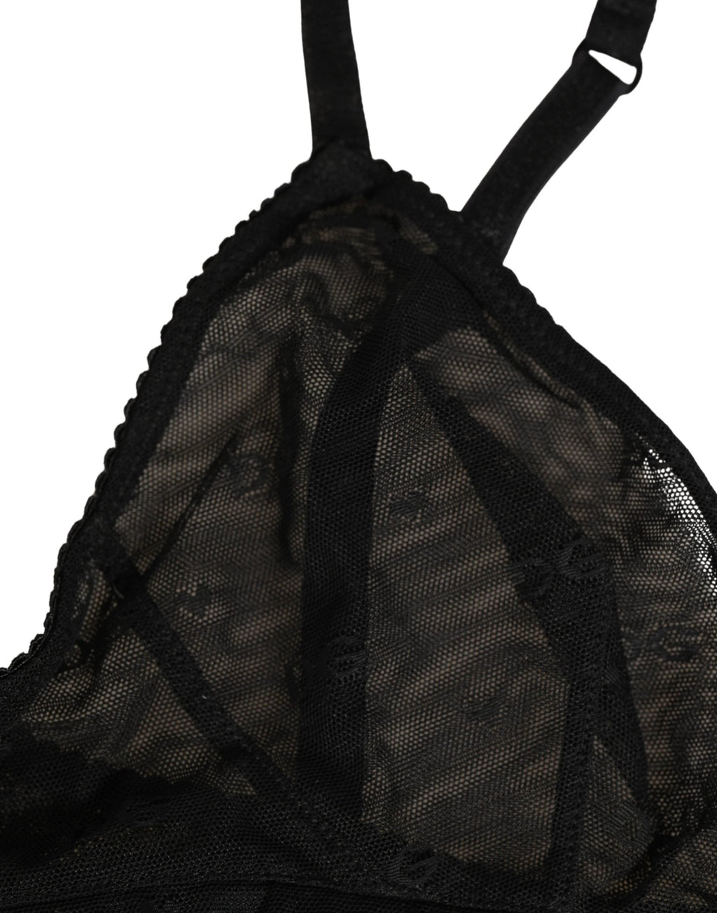 Dolce & Gabbana Black Nylon Stretch Soft Cup Brassiere Underwear