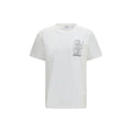 Men’s White Cotton T-Shirt – Off-White Big Double Arrow Back Print Tee SS26