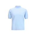 Sweat-shirt en coton bleu pour homme – Prada Logo en maille à manches courtes PE26