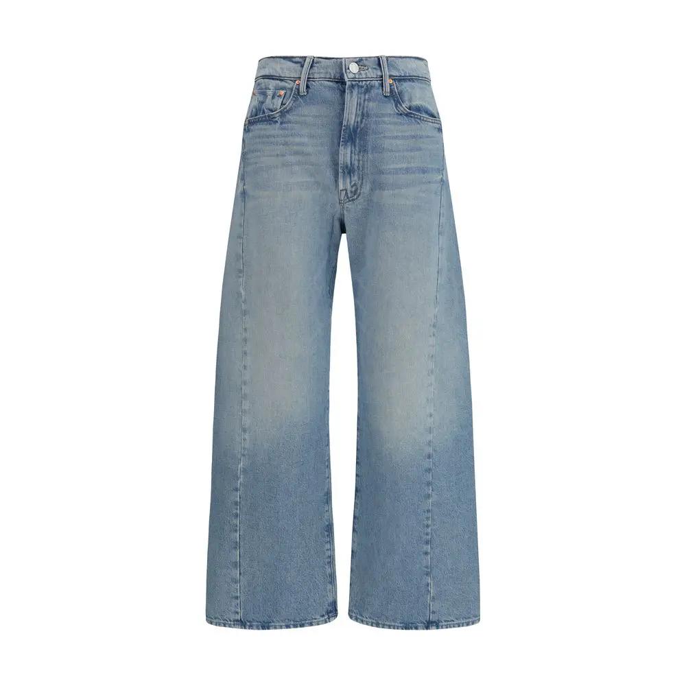 Women’s High-Waisted Wide-Leg Jeans – Mother Denim Half Pipe Ankle Jeans SS26
