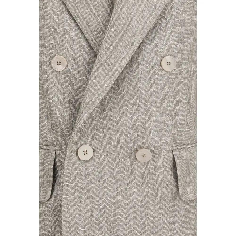 Blazer en lin beige Max Mara