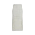 Jupe Midi Max Mara en Coton Blanc Pur