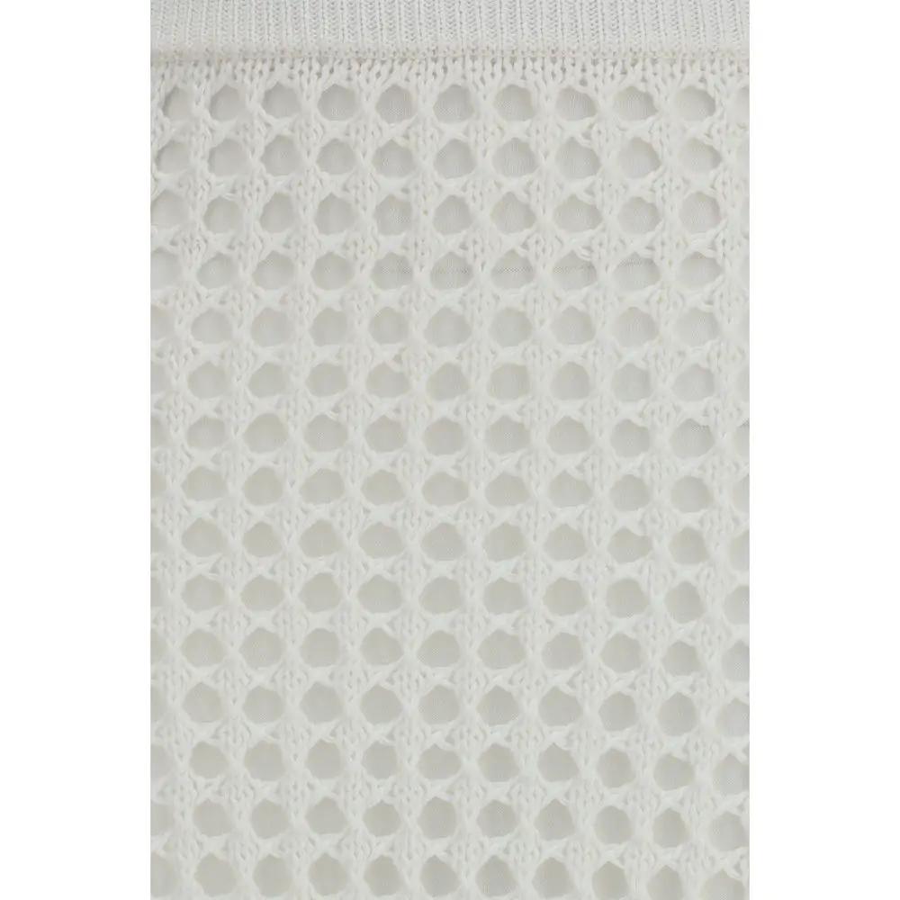 Jupe Midi Max Mara en Coton Blanc Pur