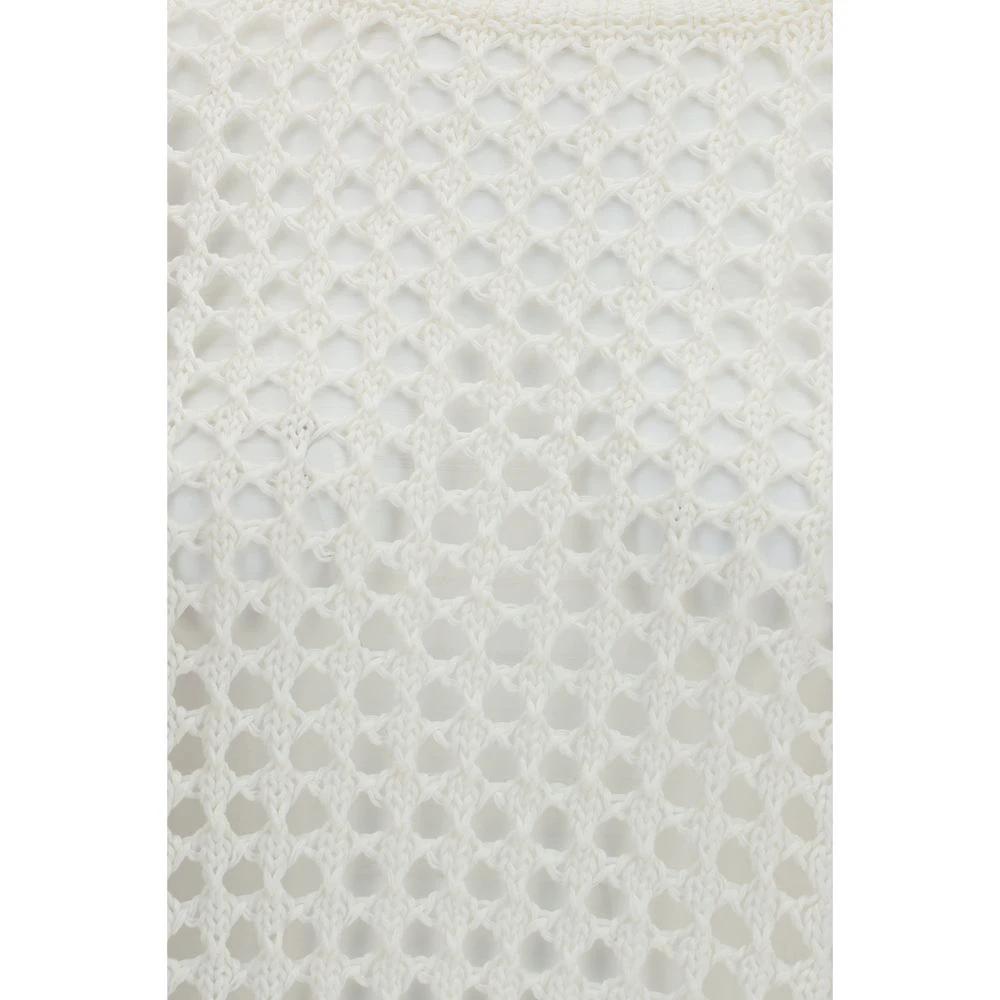 Max Mara Pure White Linen Sweatshirt