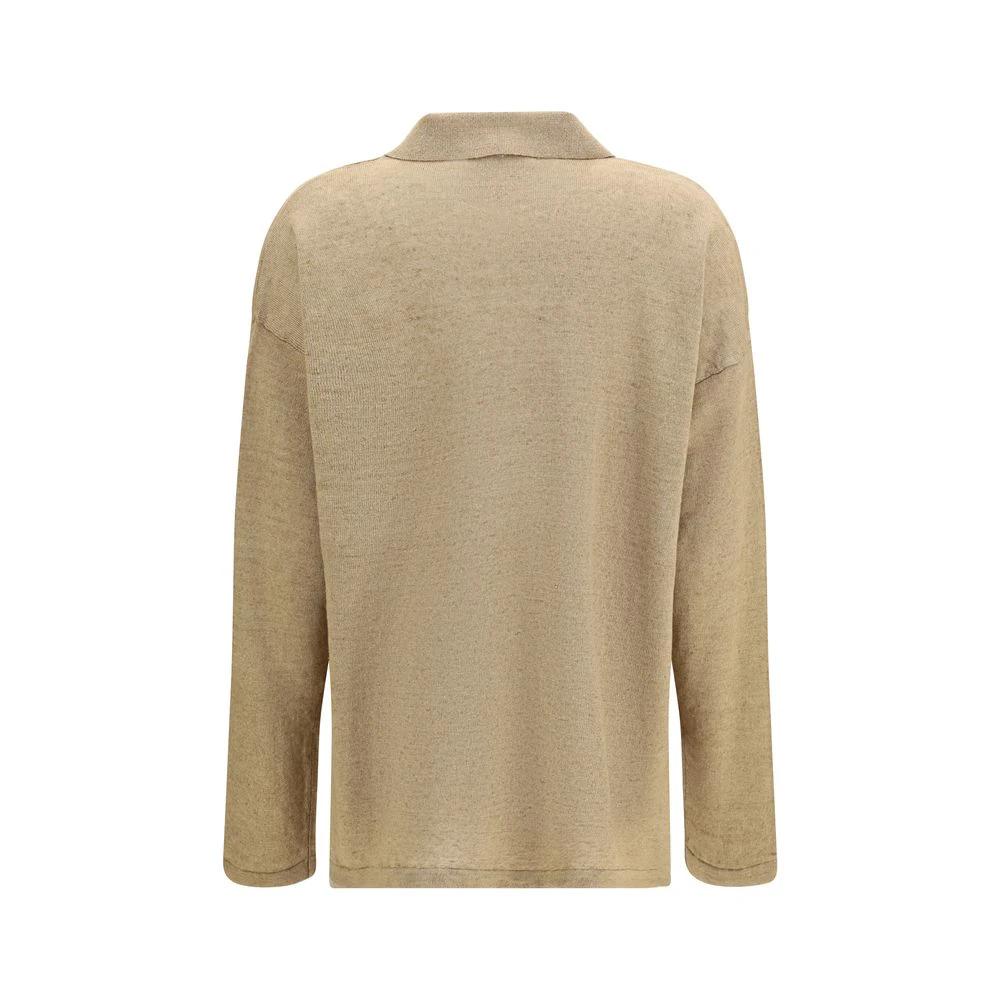 'S Max Mara Beige Linen Cardigan