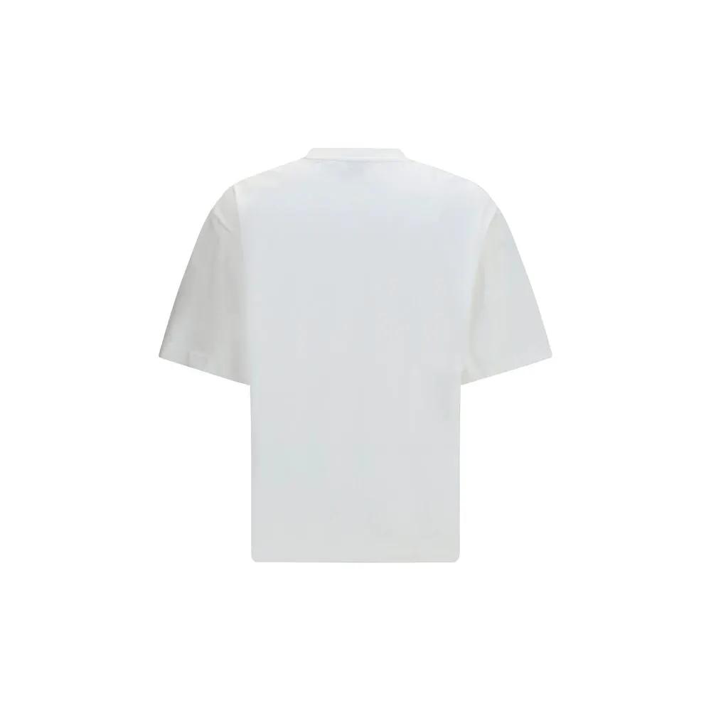 Men’s White Cotton T-Shirt – Off-White Grass Ink Logo Tee SS26