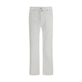 Men’s White Cotton Jeans – Jacob Cohën Edo Vintage Straight-Leg Denim SS26