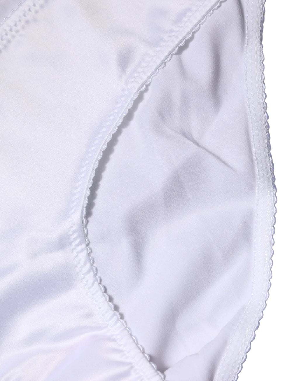 Dolce & Gabbana White Silk Stretch Mid Waist Brief Panty Underwear