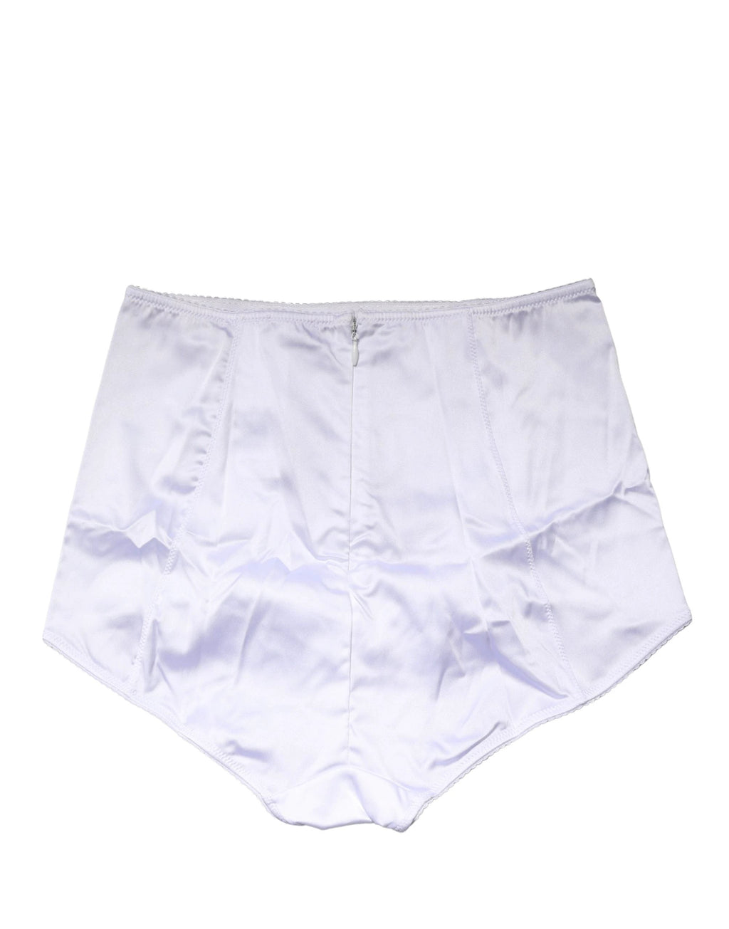Sous-vêtement culotte gaine taille haute en soie mélangée blanche Dolce & Gabbana