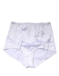 Sous-vêtement culotte gaine taille haute en soie mélangée blanche Dolce & Gabbana