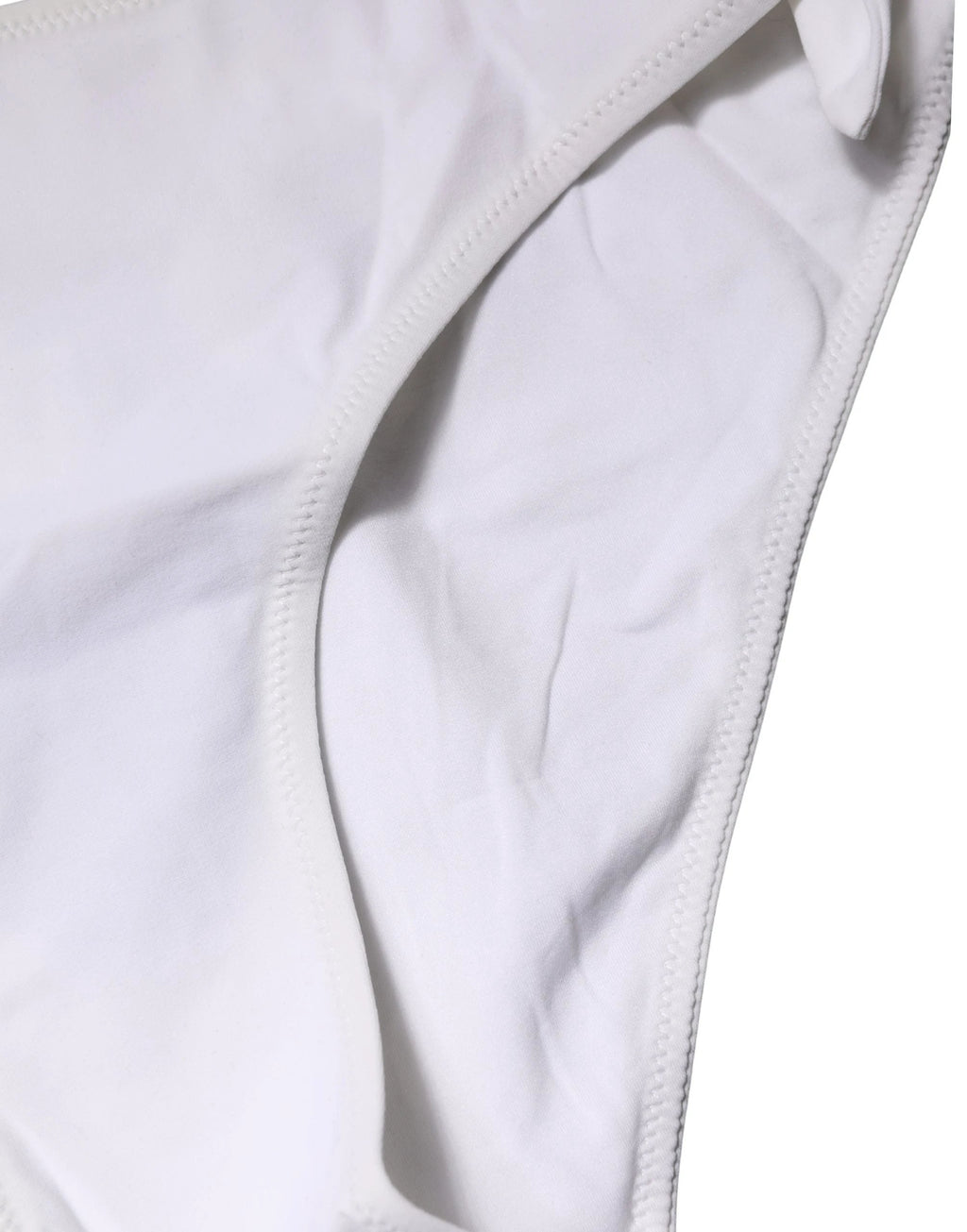 Bas de maillot de bain Dolce & Gabbana blanc à nouer sur les côtés