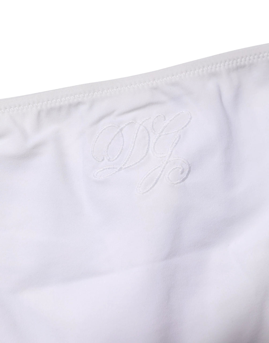 Bas de maillot de bain Dolce & Gabbana blanc à nouer sur les côtés