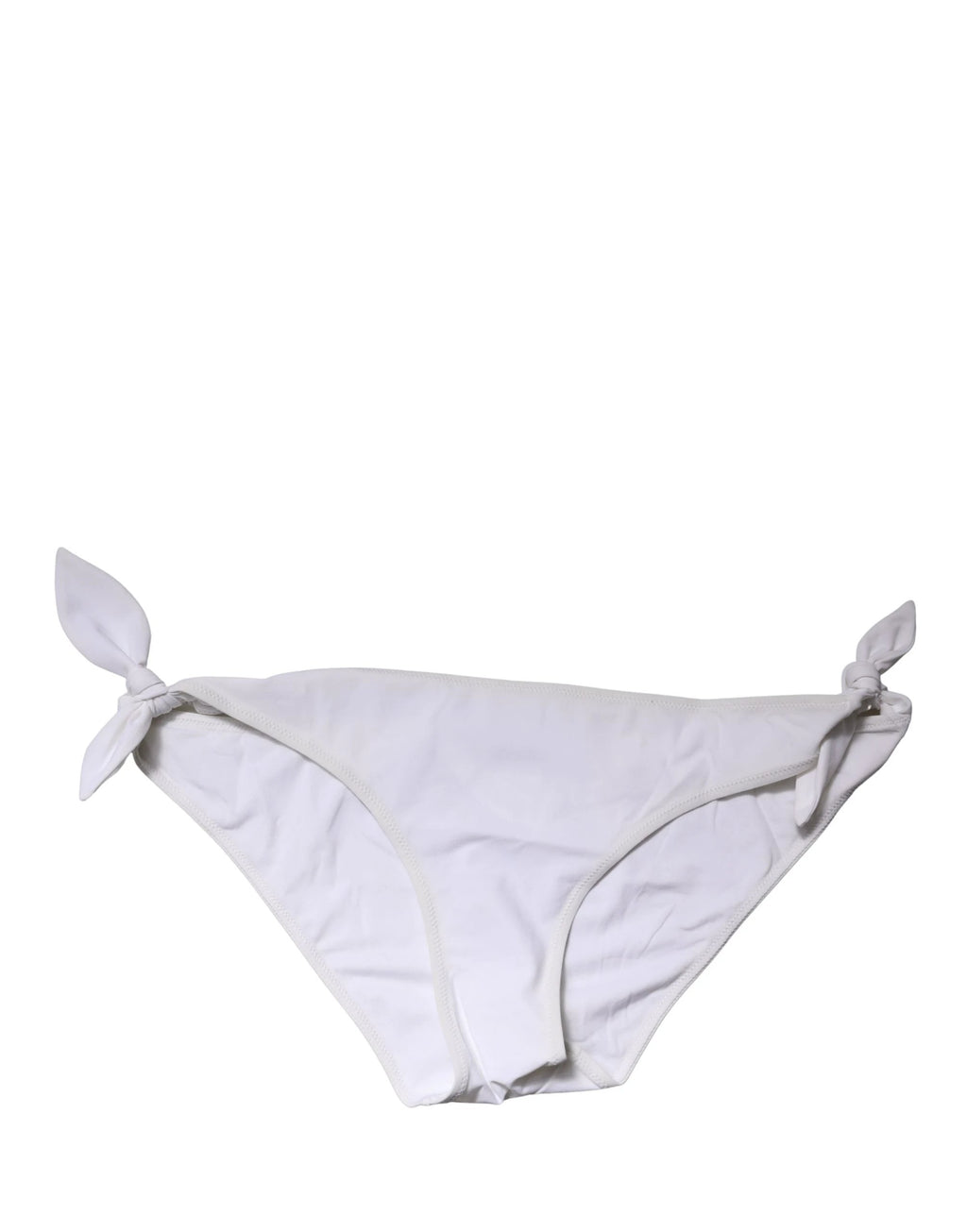 Bas de maillot de bain Dolce & Gabbana blanc à nouer sur les côtés