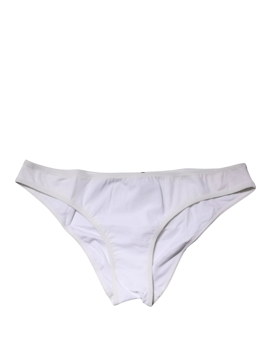 Slip mi-hauteur Dolce & Gabbana en nylon extensible blanc
