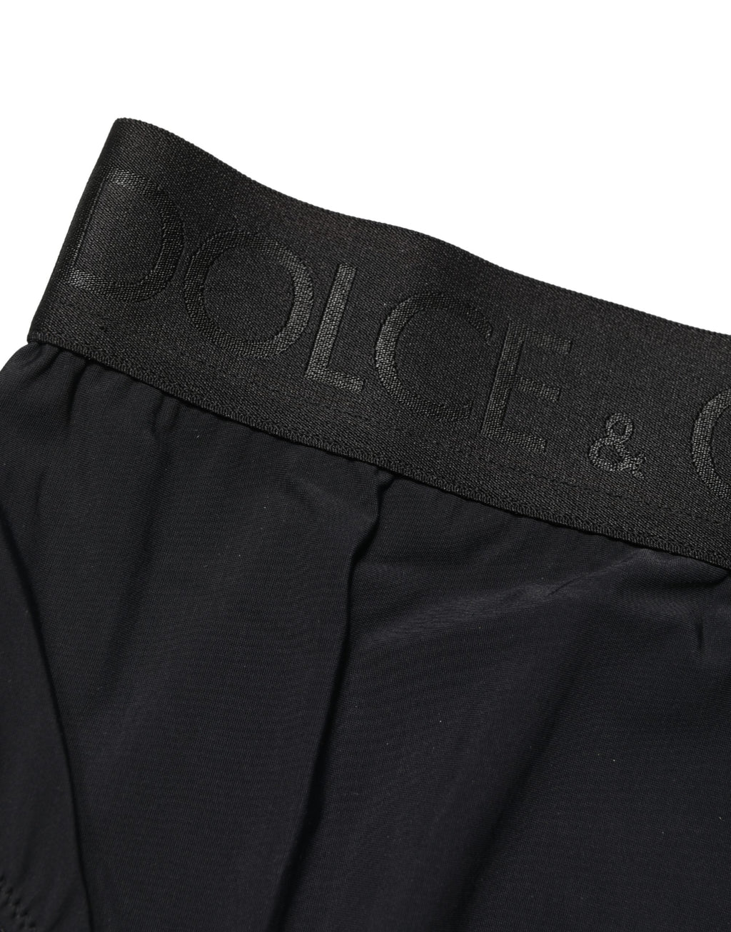 Culotte taille haute Dolce & Gabbana noire à logo à la taille