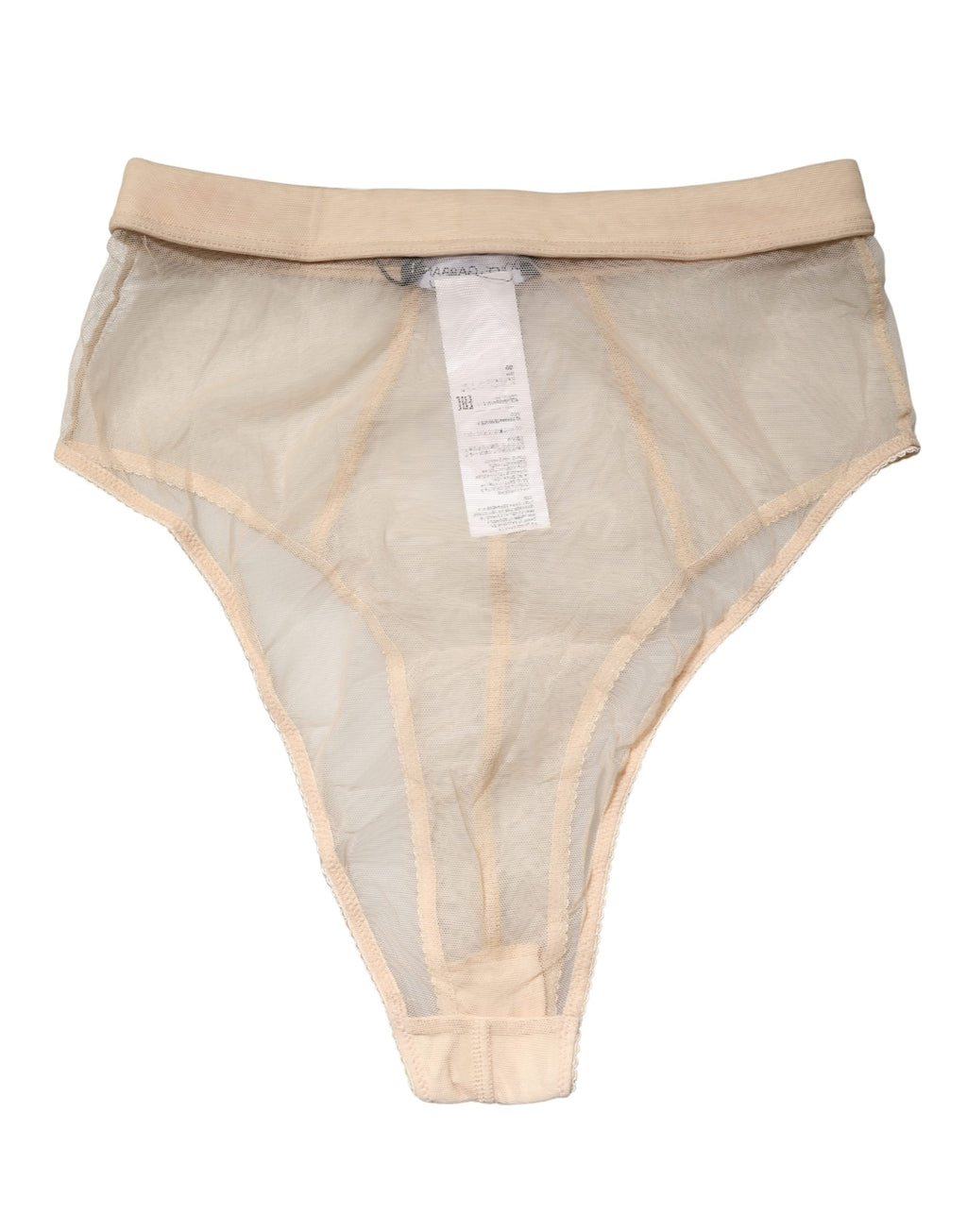 Culotte taille haute en mélange de soie beige Dolce & Gabbana