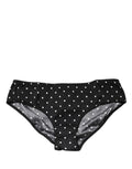 Sous-vêtement culotte mi-taille à pois noirs Dolce & Gabbana