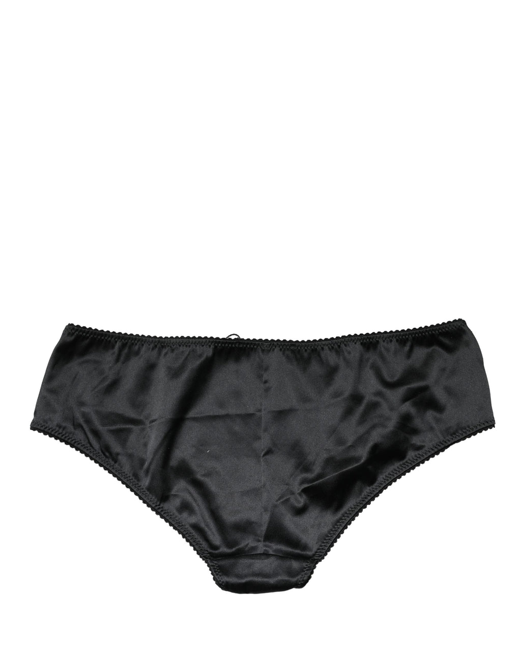 Culotte gainante Dolce & Gabbana en soie noire extensible taille mi-haute