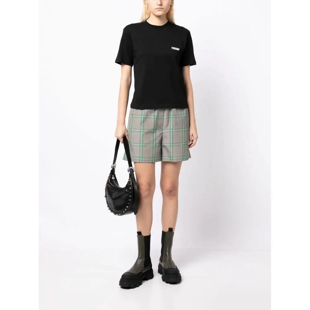 MSGM Black Cotton T-Shirt