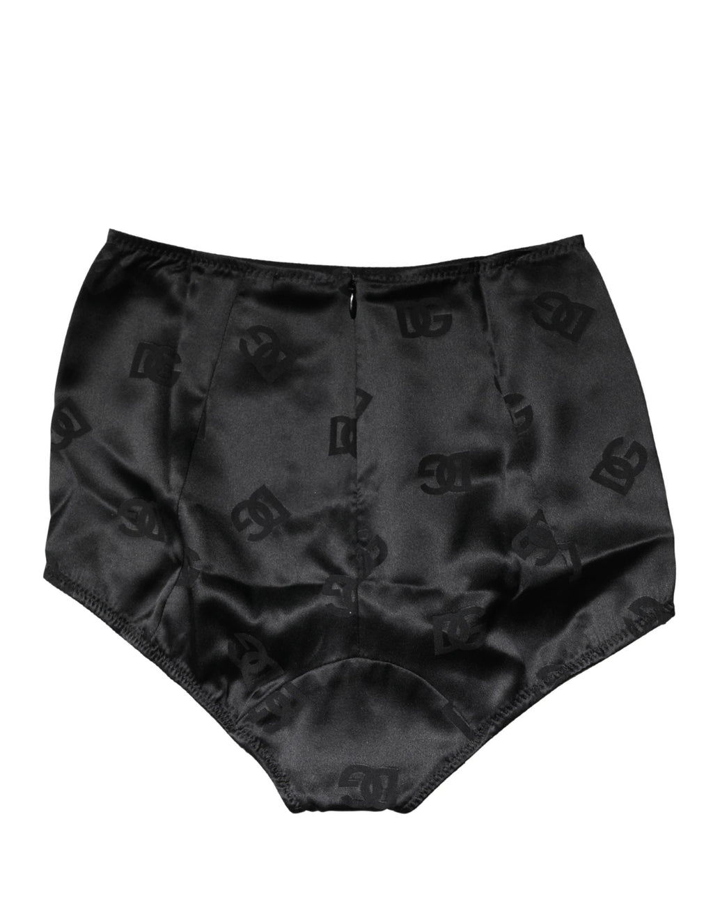 Culotte gainante taille haute en soie mélangée noire Dolce & Gabbana