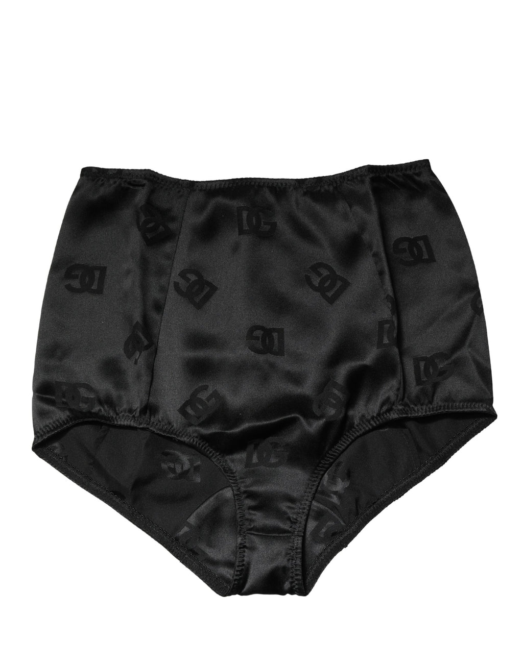 Culotte gainante taille haute en soie mélangée noire Dolce & Gabbana