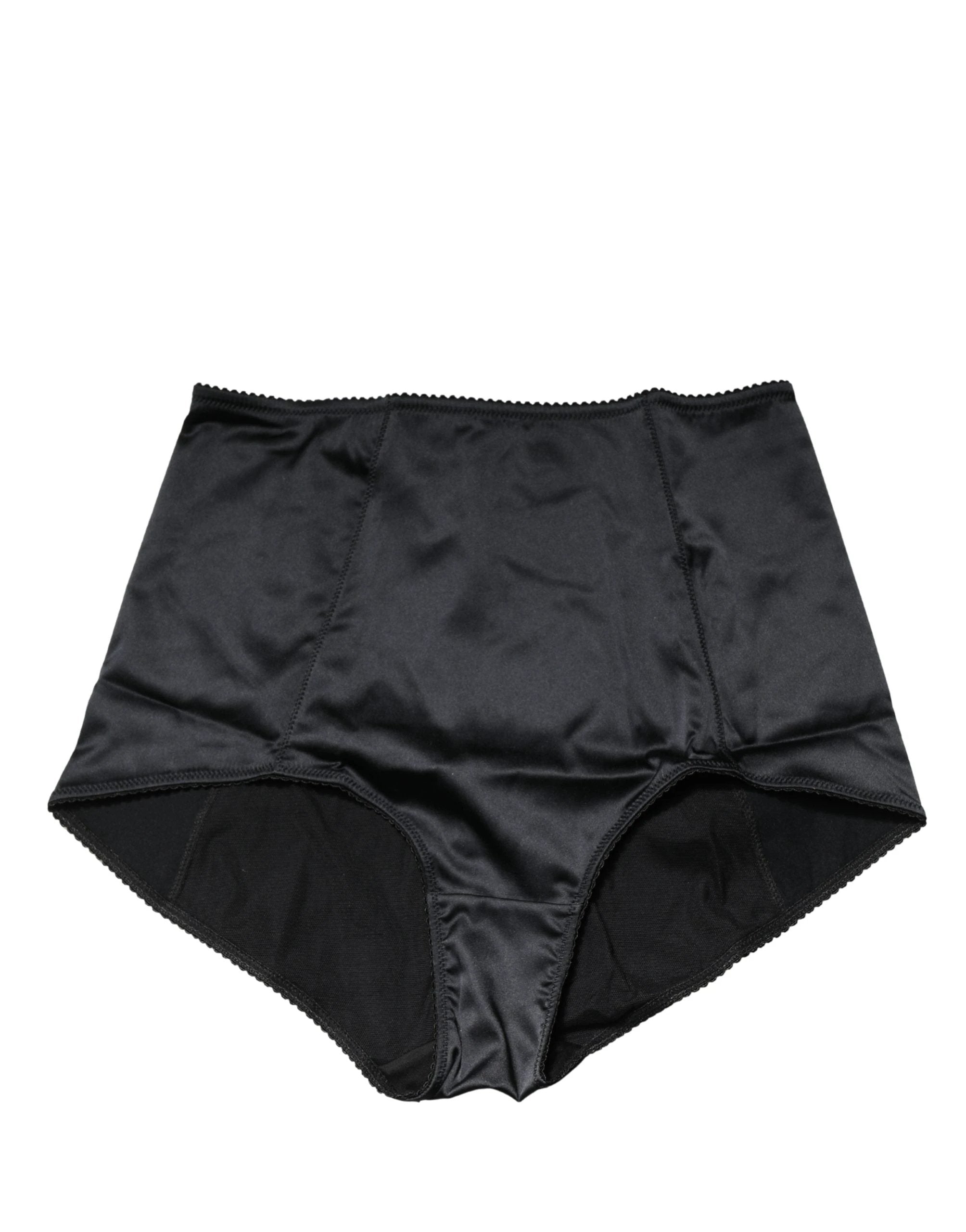 Culotte gainante taille haute Dolce & Gabbana en soie mélangée noire