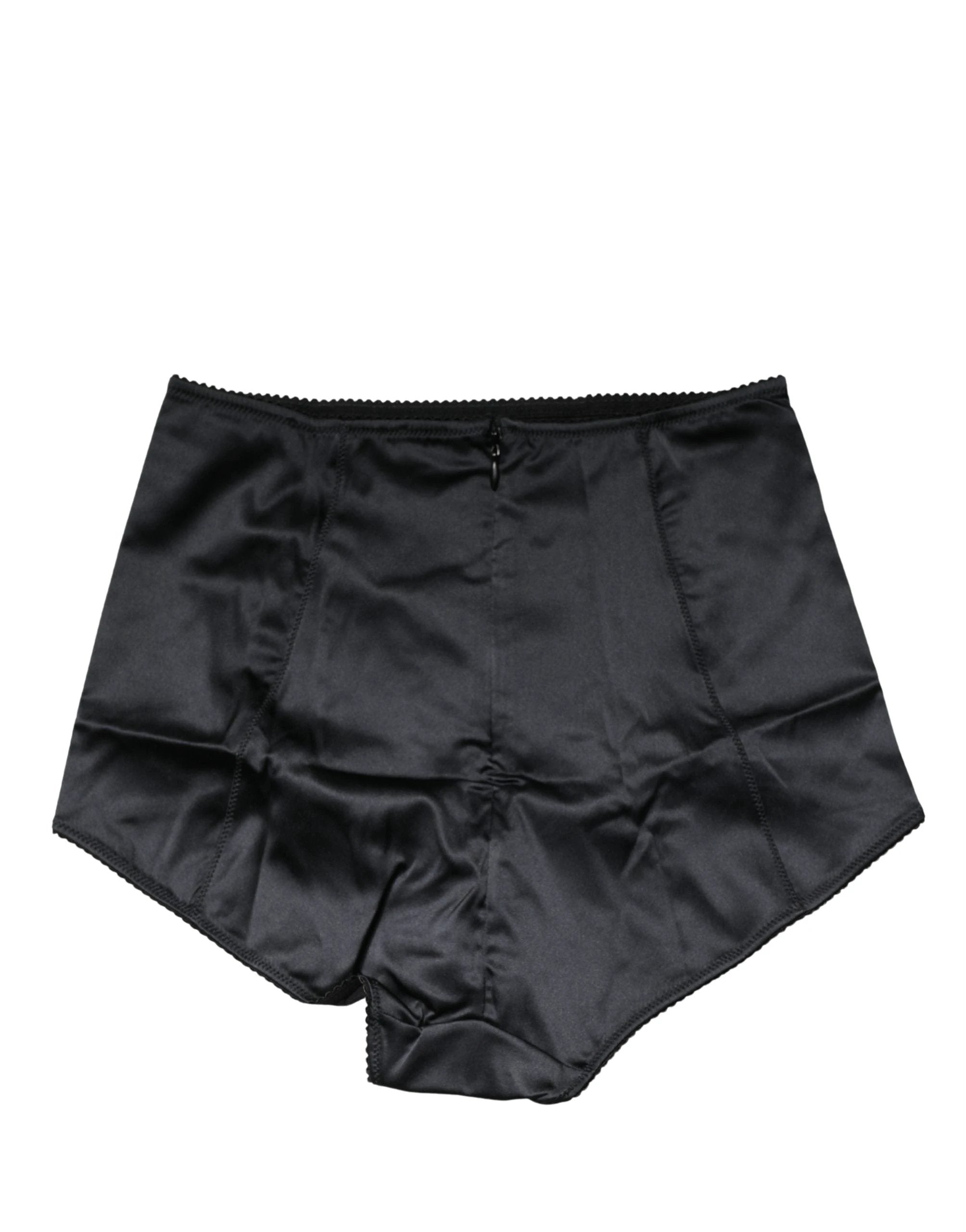 Culotte gainante taille haute Dolce & Gabbana en soie mélangée noire