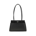 Sac à main Prada Bos Taurus en cuir de veau noir