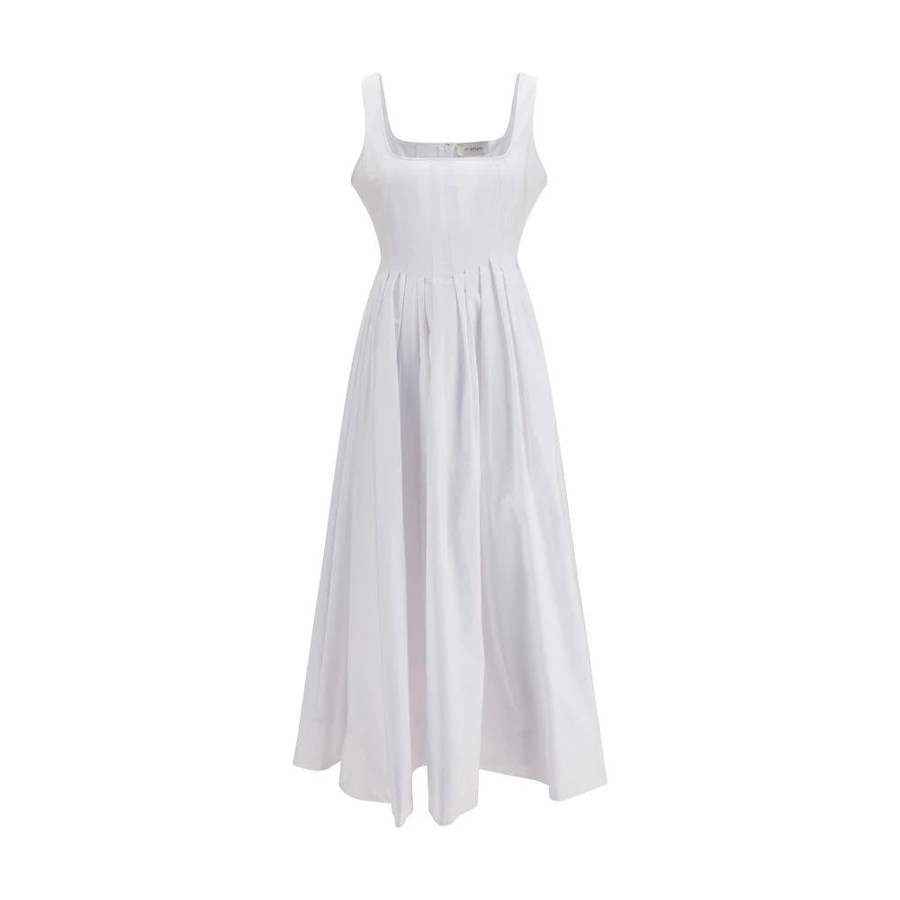 Robe décontractée en coton blanc Max Mara