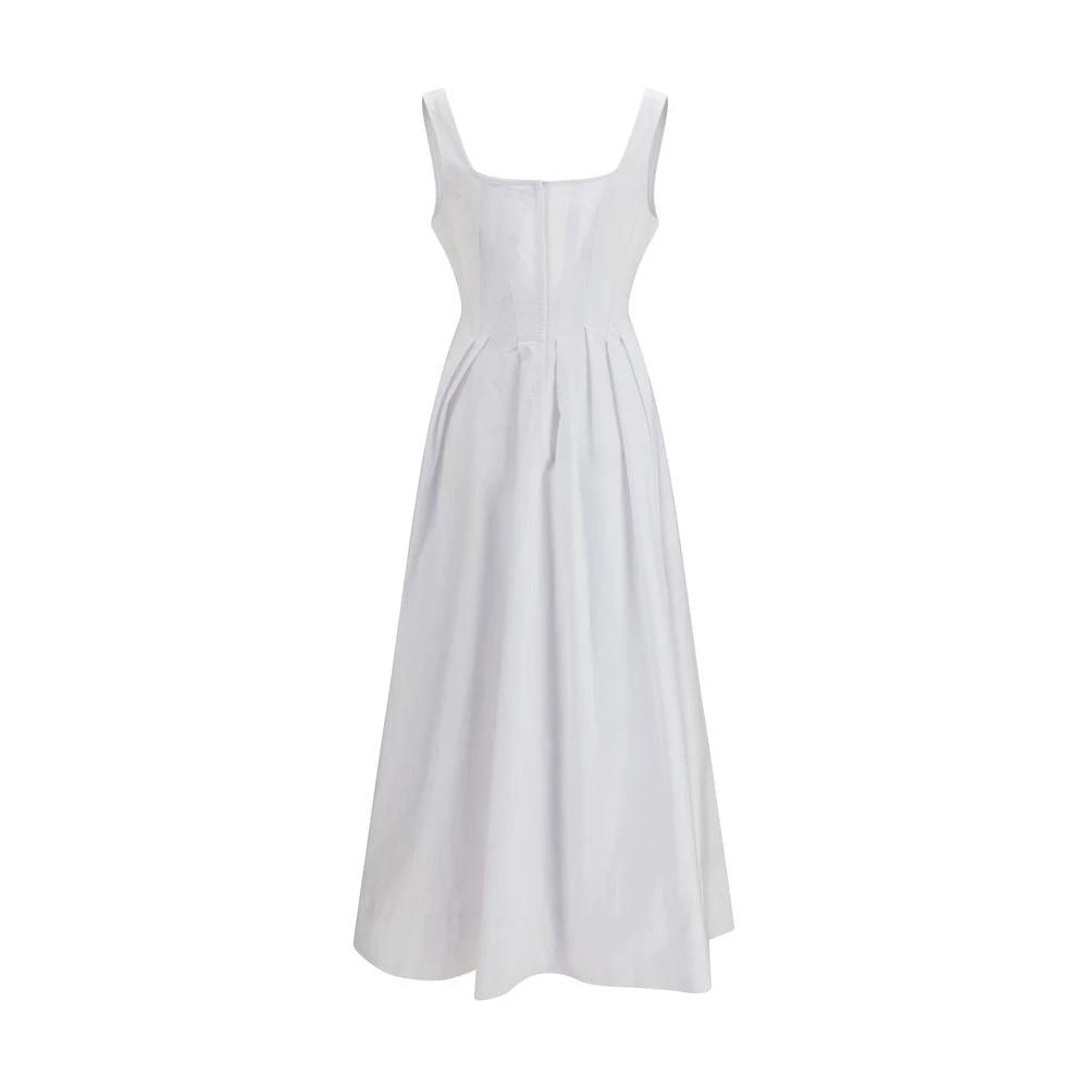 Robe décontractée en coton blanc Max Mara