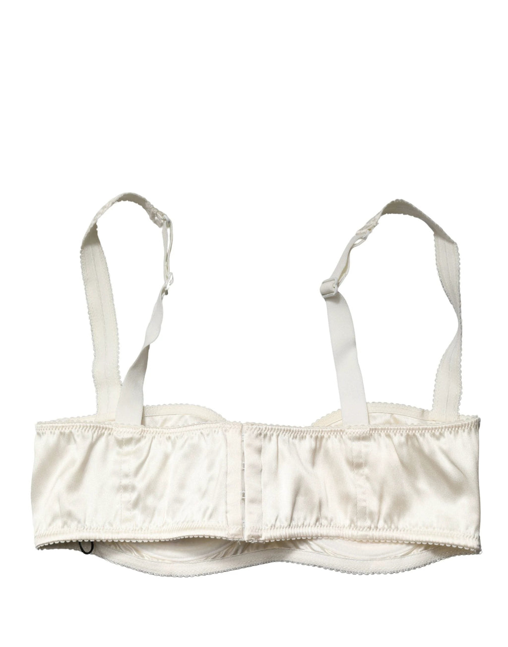 Soutien-gorge balconnet semi-rembourré à armatures Dolce & Gabbana blanc cassé Lingerie