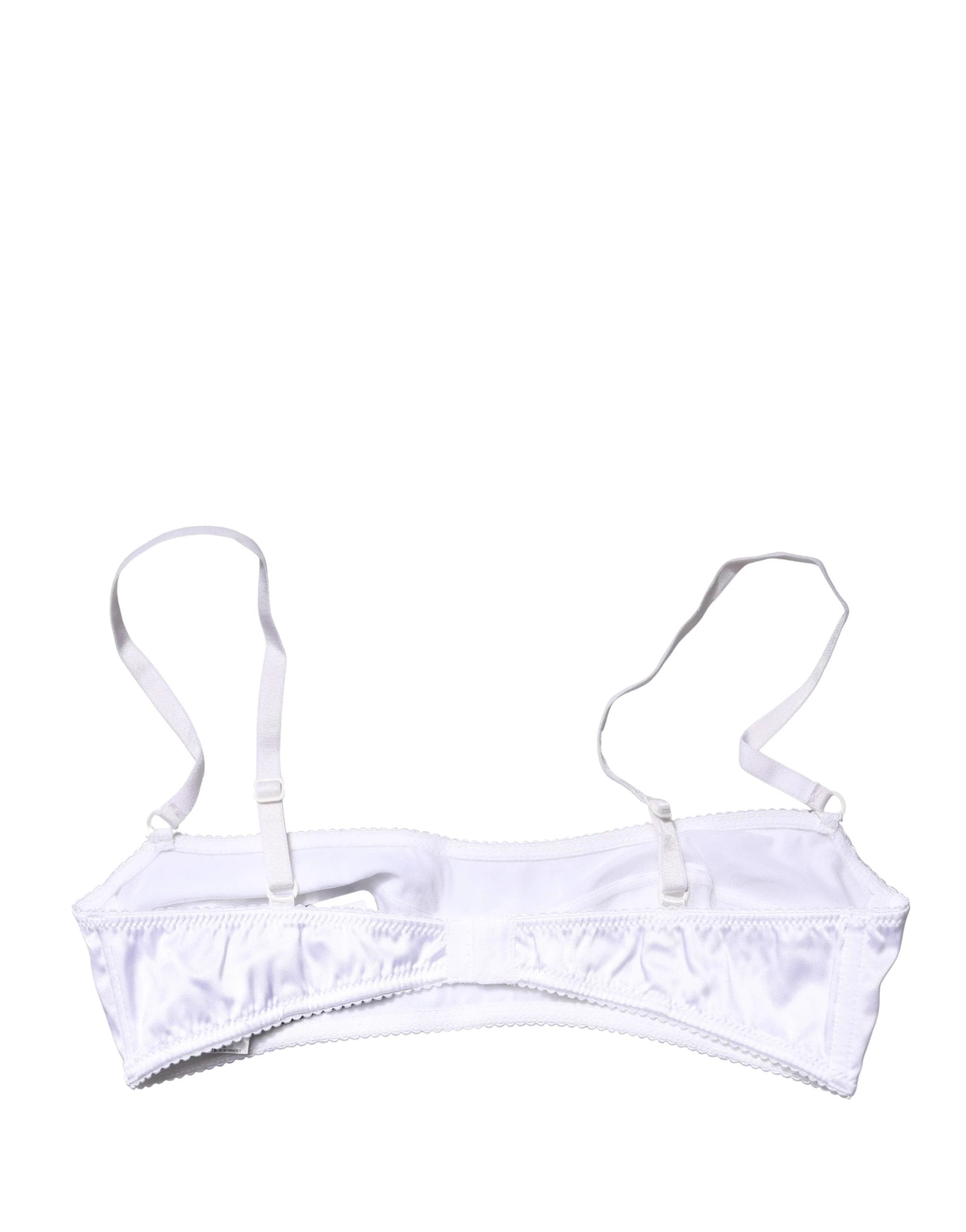 Dolce & Gabbana White Semi-Pad Underwire Balconette Bra Underwear