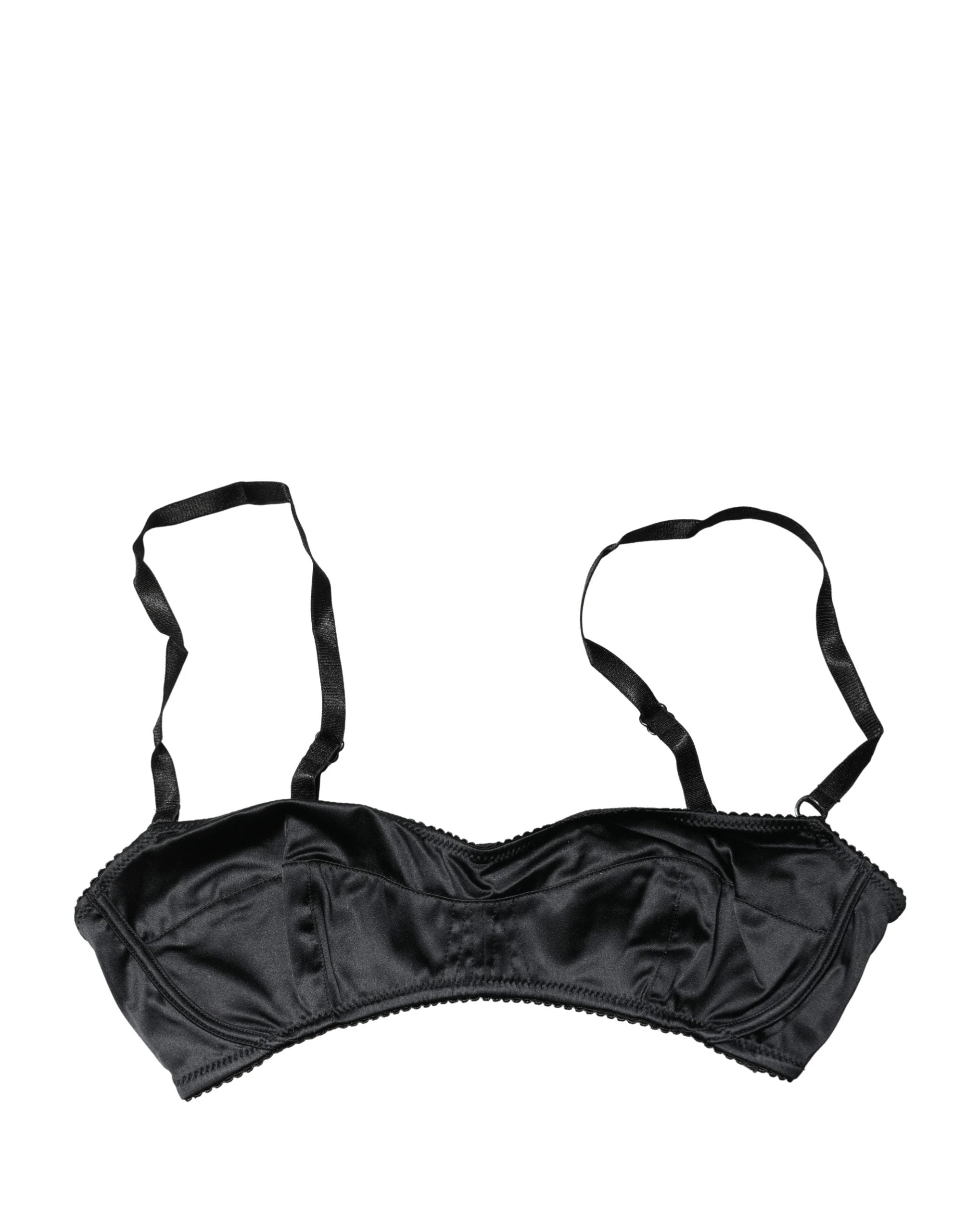 Soutien-gorge balconnet Dolce & Gabbana noir, rembourrage léger, avec armatures