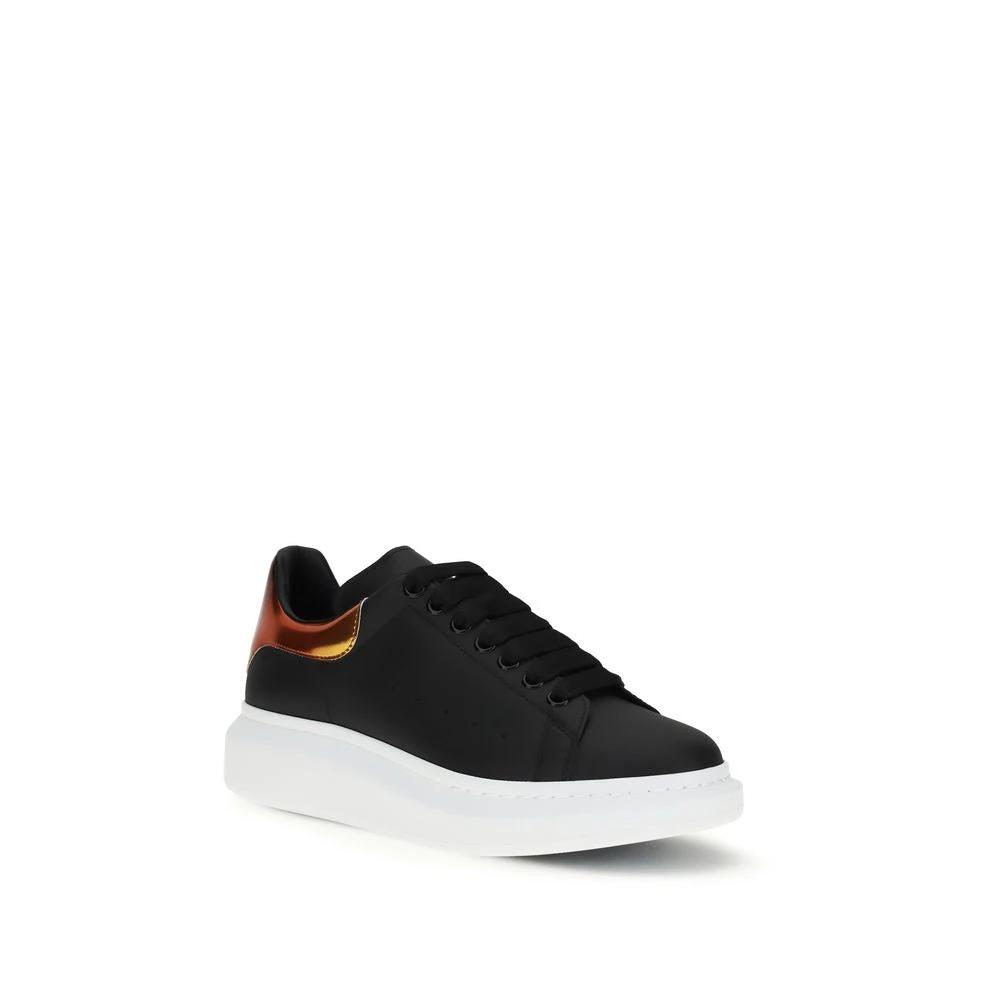Alexander McQueen Black Calf Leather Bos Taurus Platform Sneakers