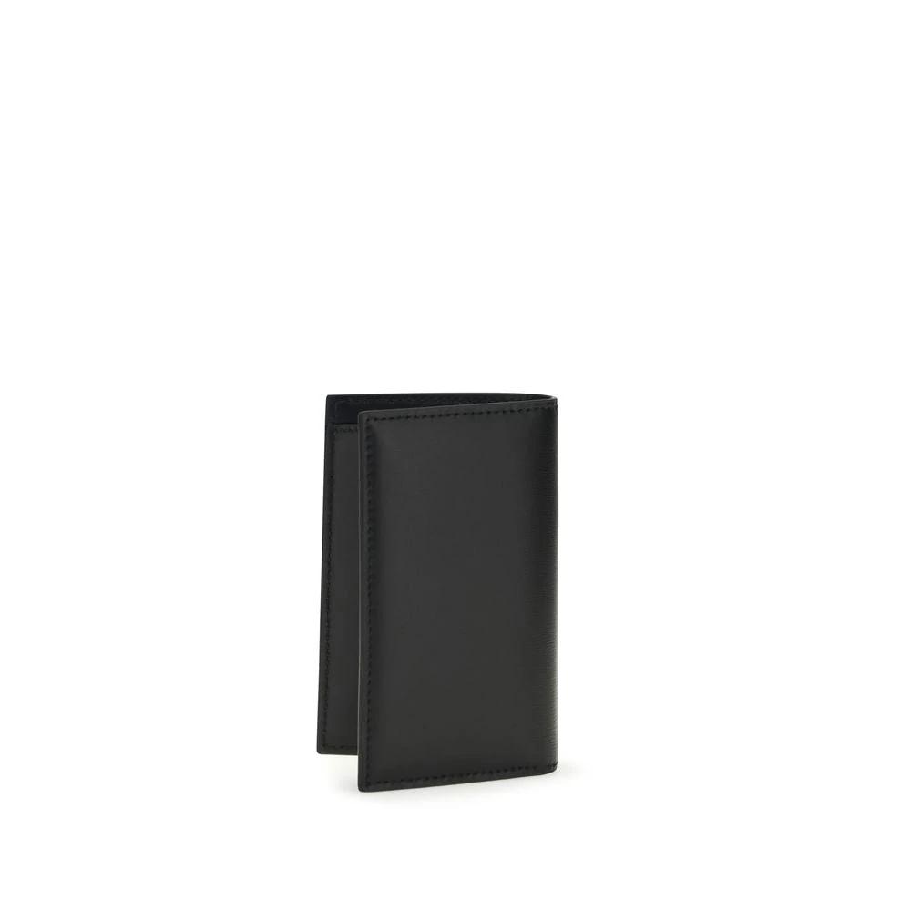 Ferragamo Black Calf Leather Bos Taurus Wallet