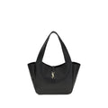 Sac à bandoulière Saint Laurent noir en fibres diverses