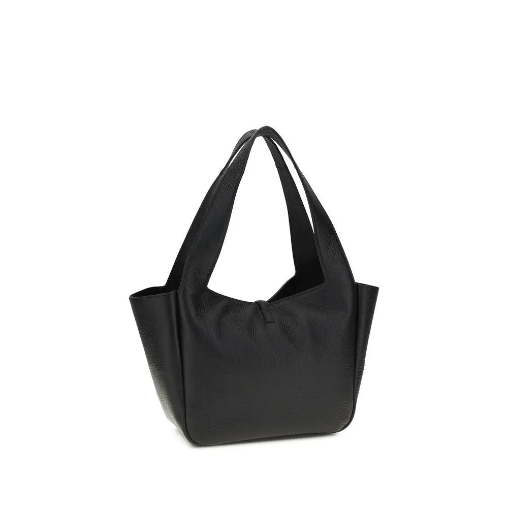 Sac à bandoulière Saint Laurent noir en fibres diverses