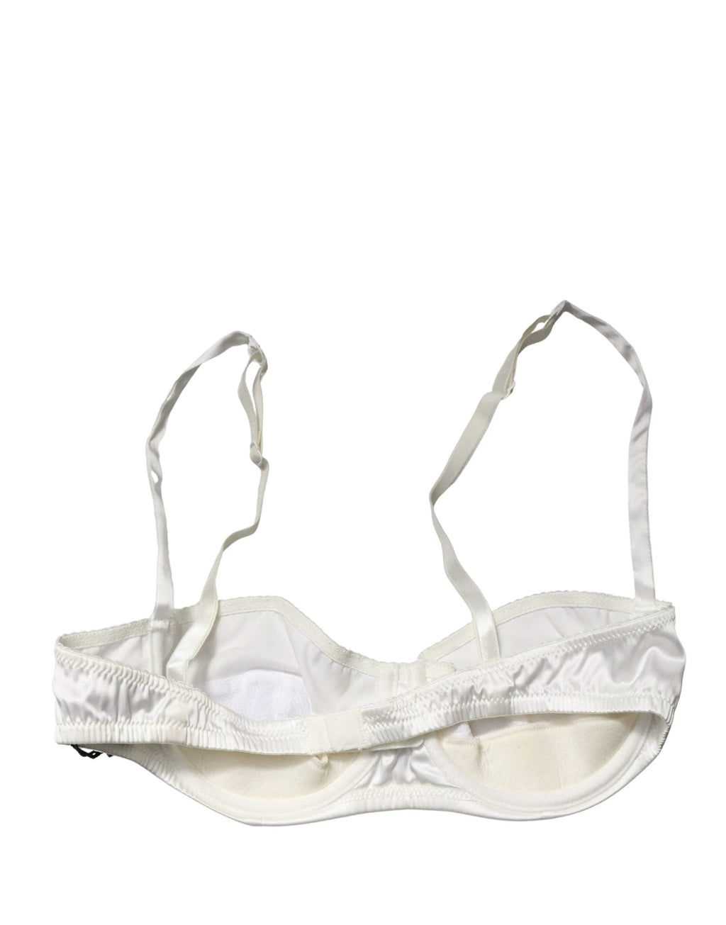 Dolce & Gabbana White Semi-Pad Underwire Balconette Underwear