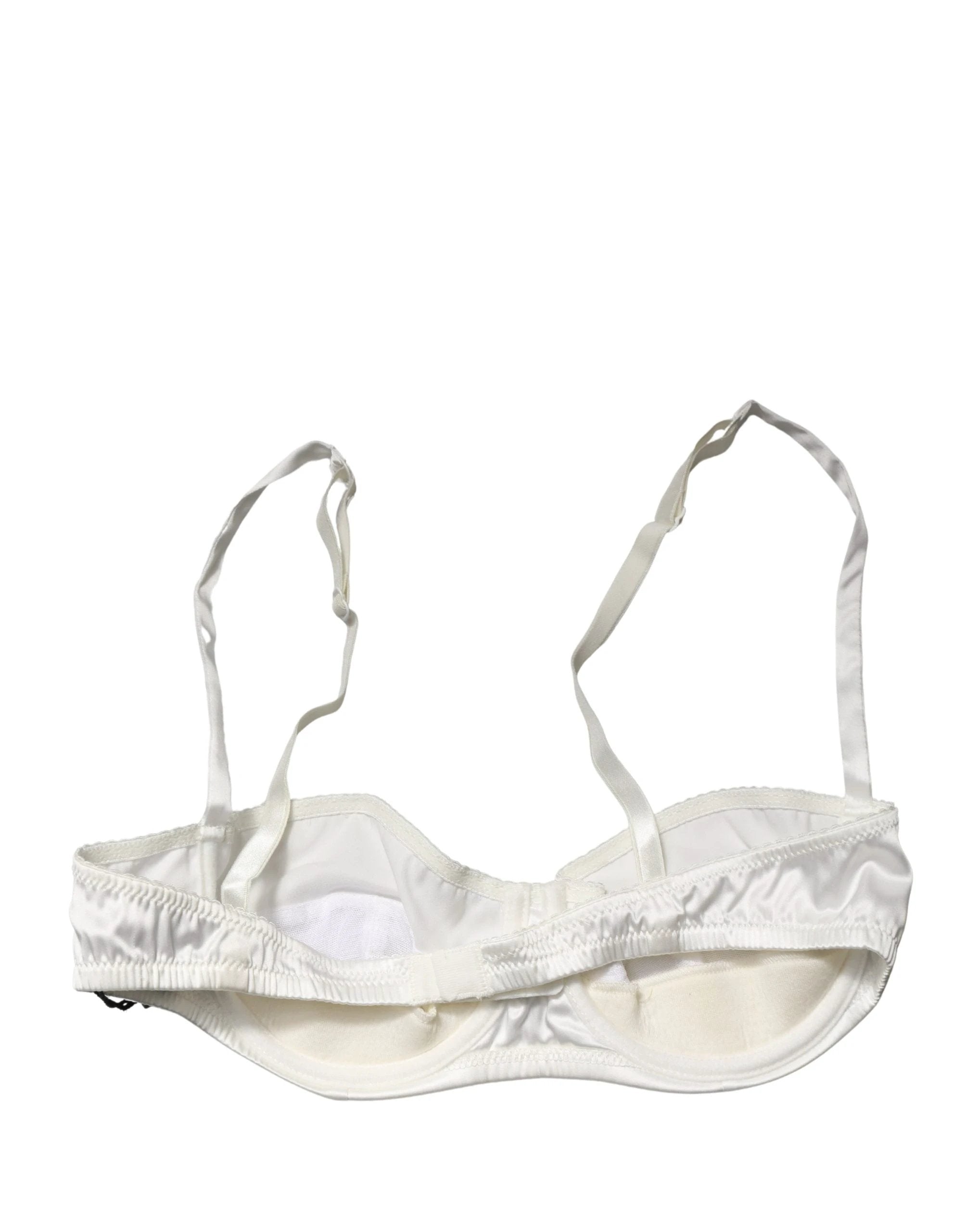 Dolce & Gabbana White Semi-Pad Underwire Balconette Underwear