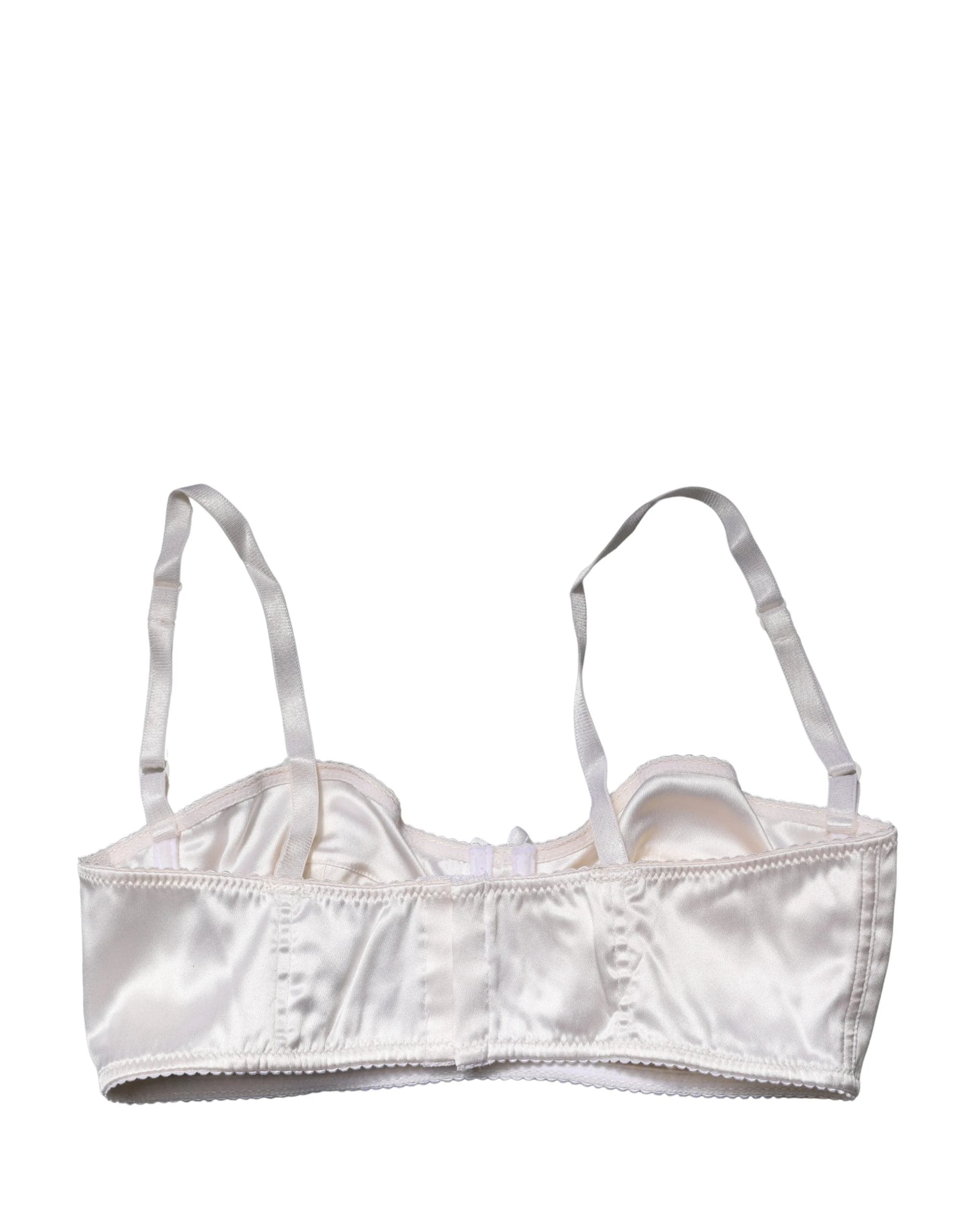 Dolce & Gabbana White Semi-Pad Underwire Balconette Bra Underwear