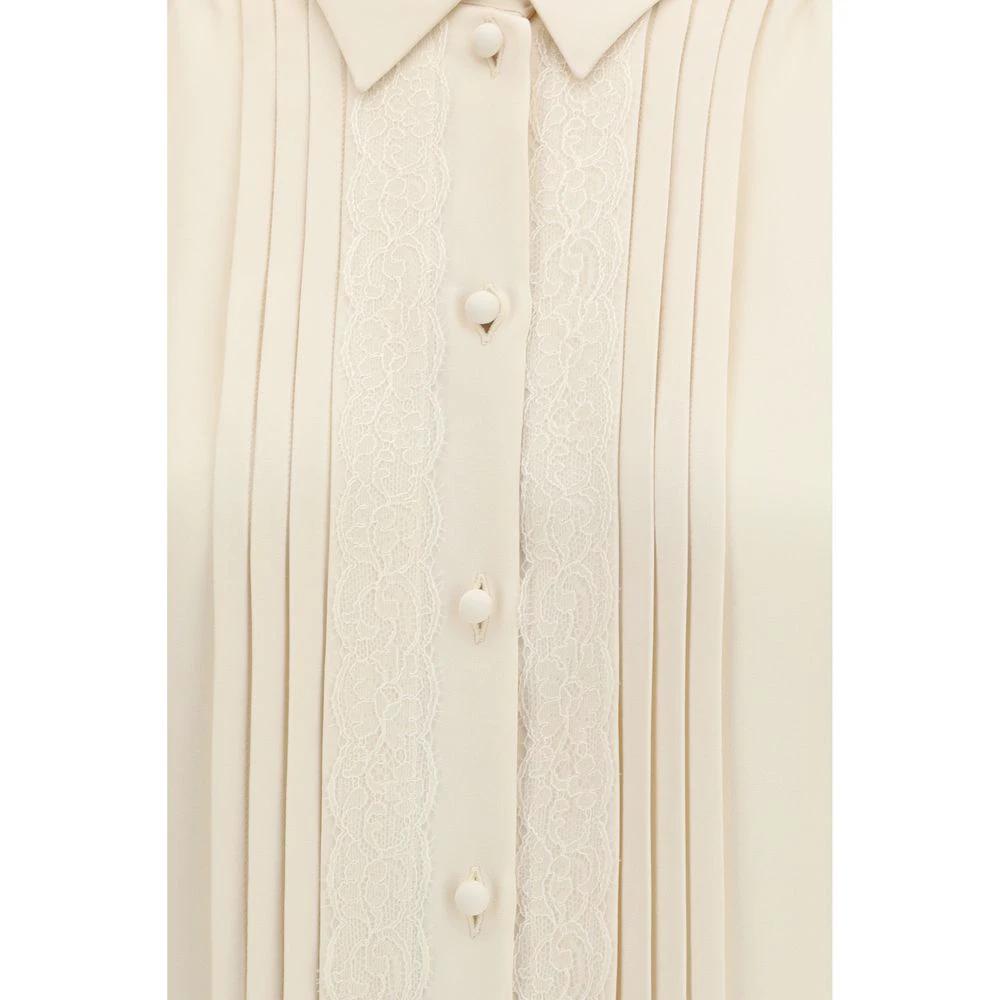 Valentino Beige Silk Shirt