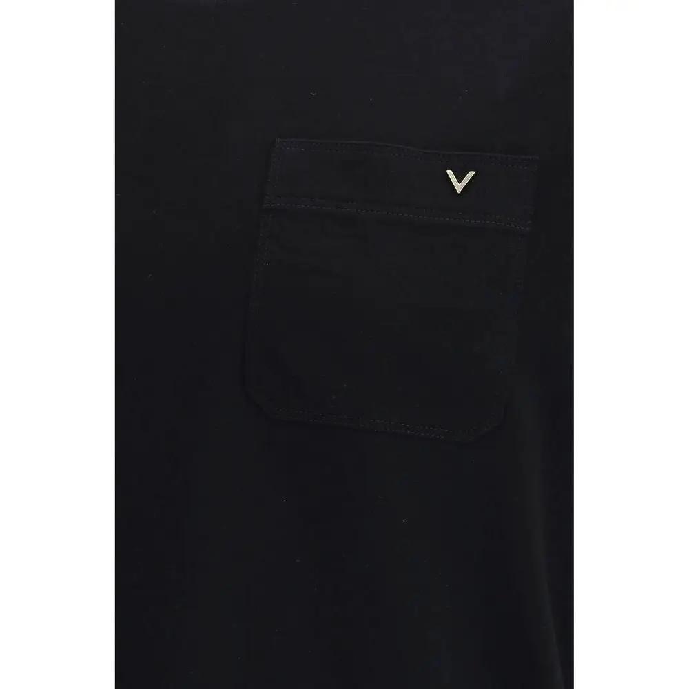 Valentino Black Cotton T-Shirt