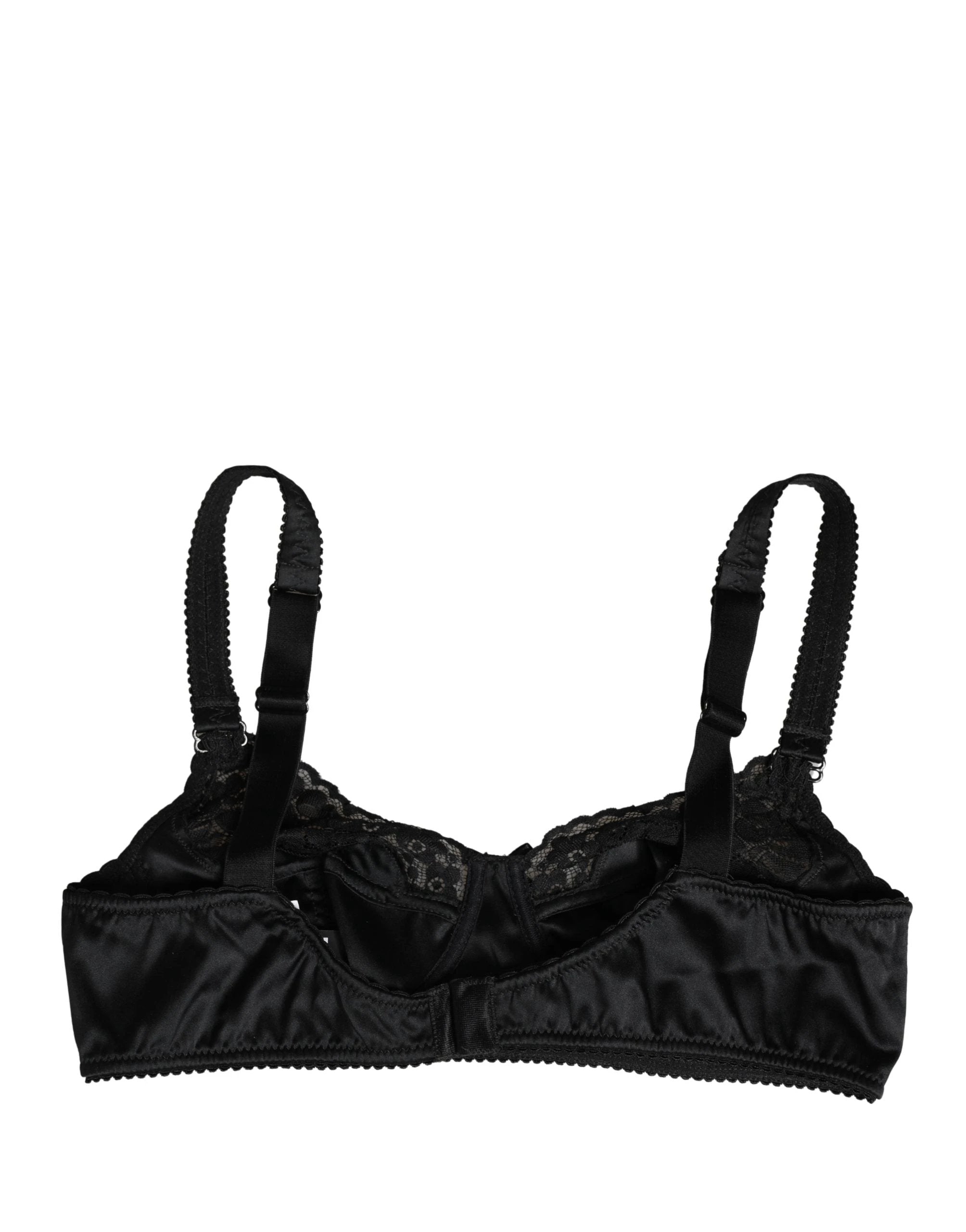 Dolce & Gabbana Black Semi-Pad Underwire Balconette Bra Underwear