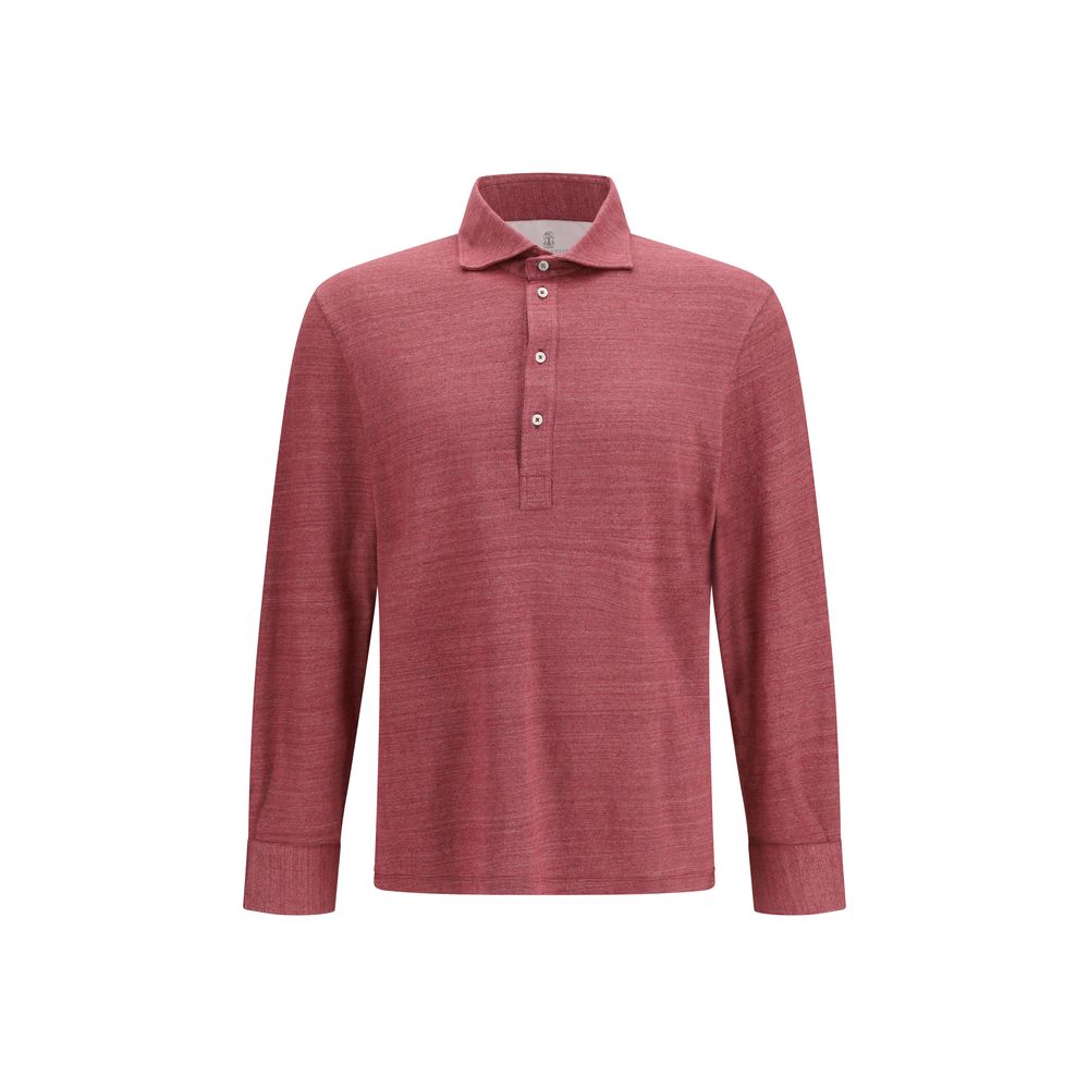 Brunello Cucinelli Polo en Lin Multicolore