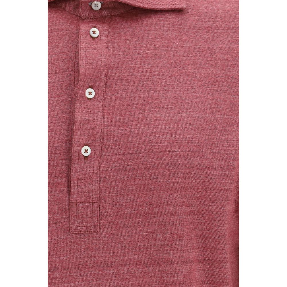 Brunello Cucinelli Polo en Lin Multicolore
