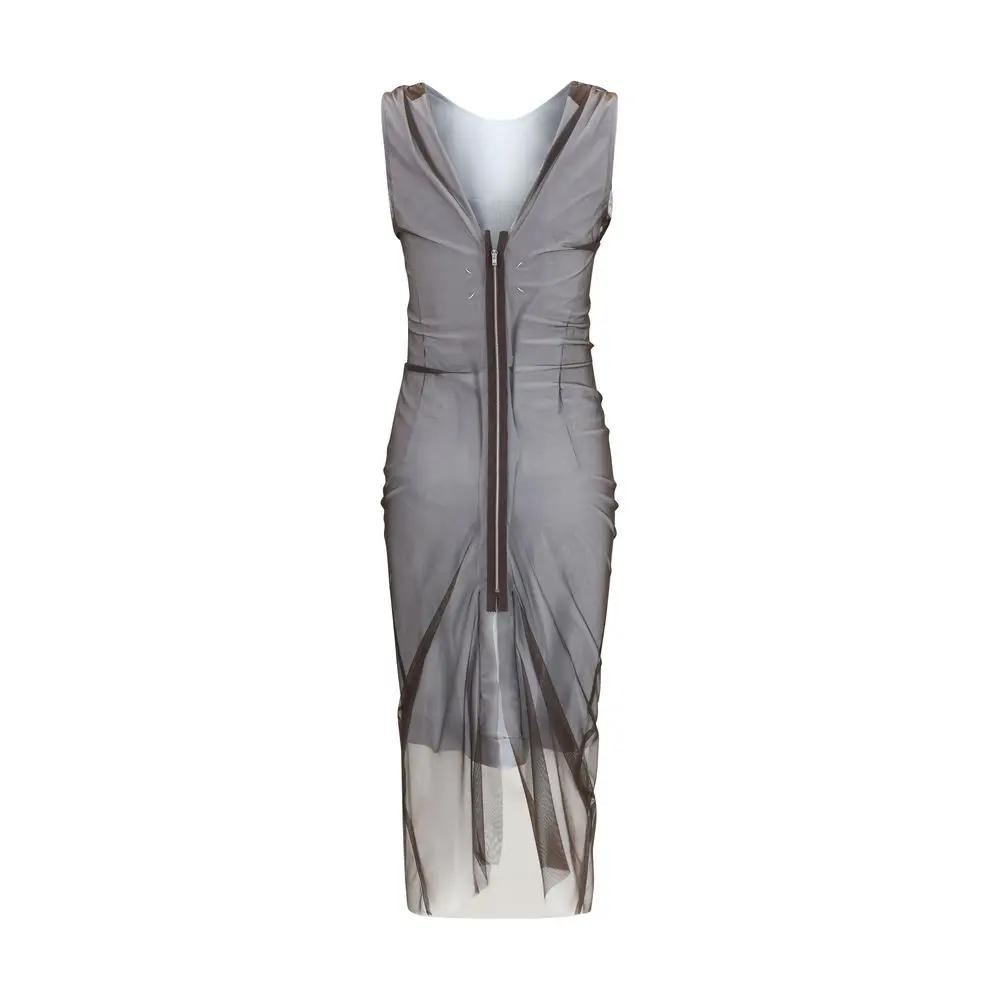 Robe décontractée Maison Margiela en polyamide marron