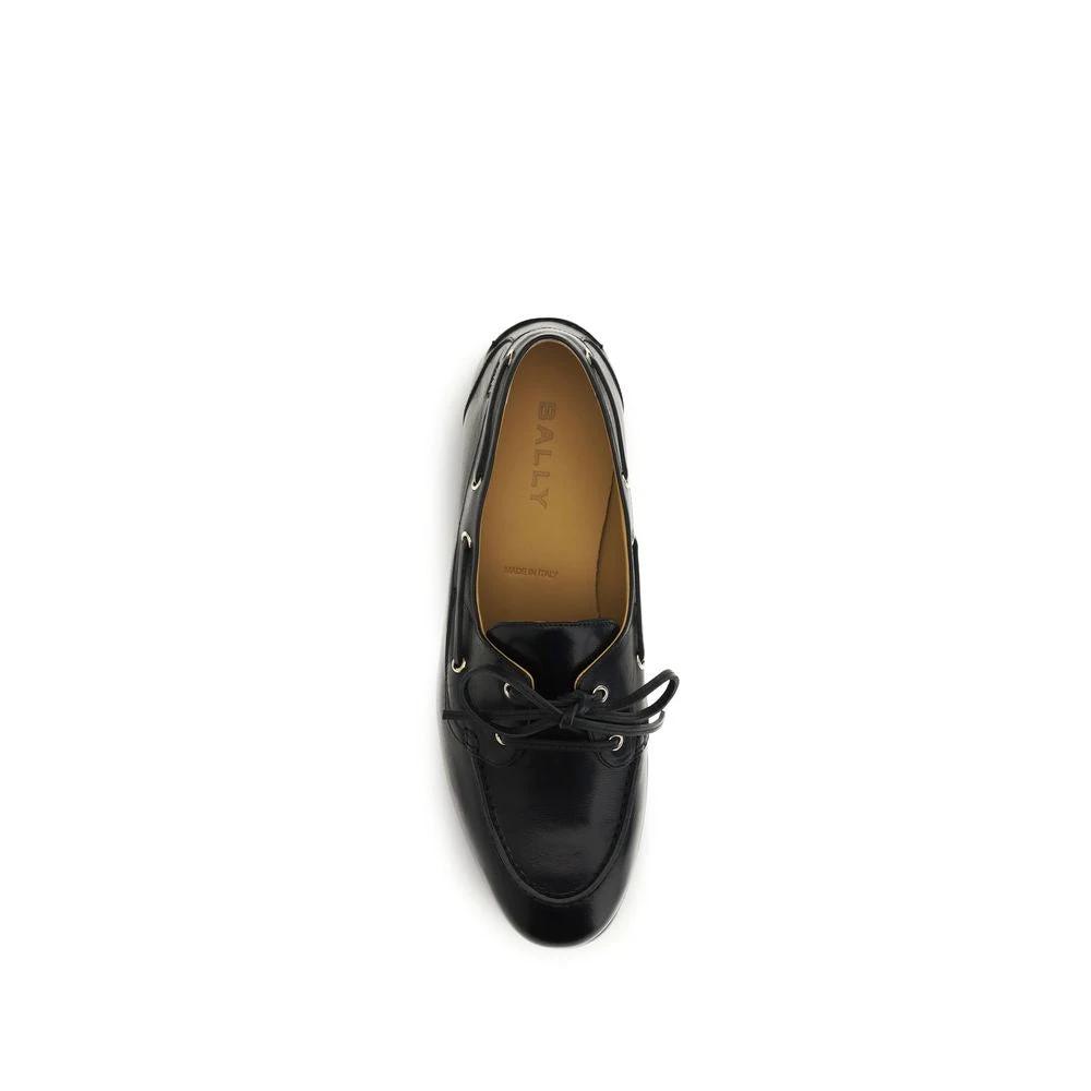 Mocassins à enfiler Bally en cuir de buffle noir