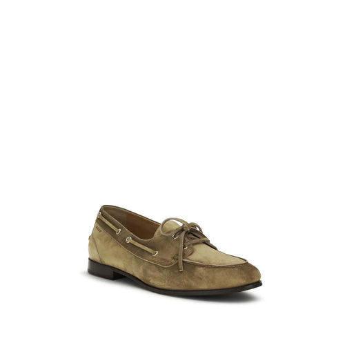 Mocassins à enfiler Bally en cuir de buffle beige