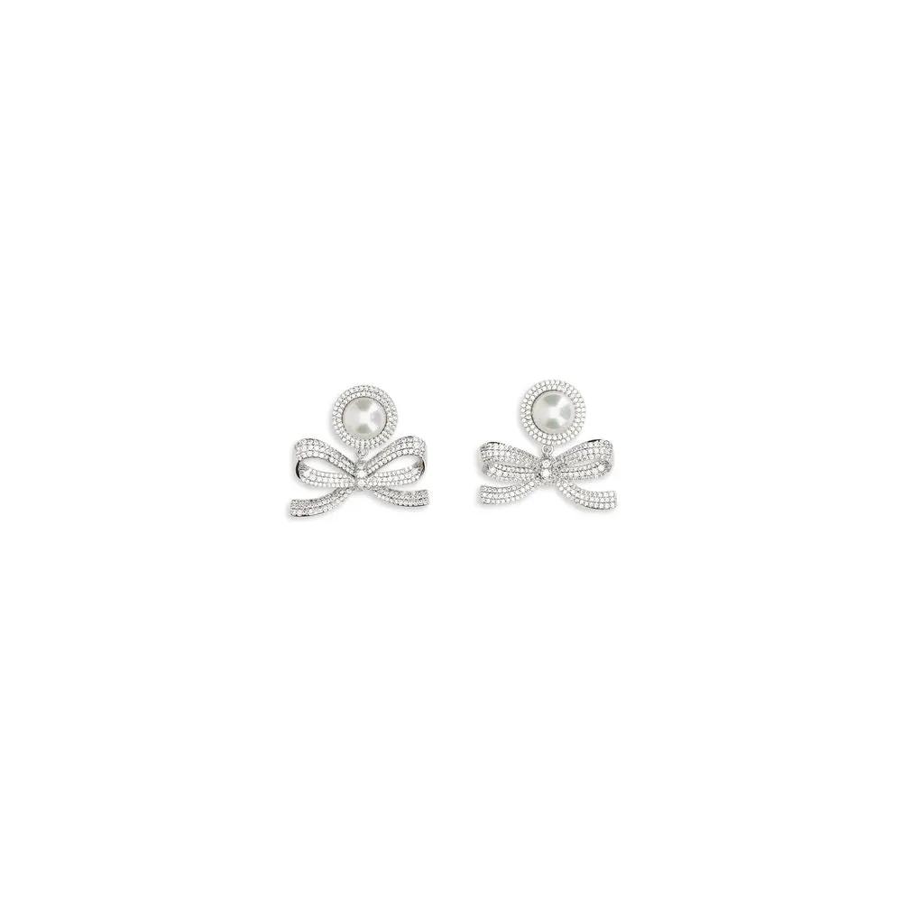 Self-Portrait Silver Brass Earrings